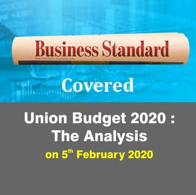 Business Standard Covered Union Budget 2020: The Analysis