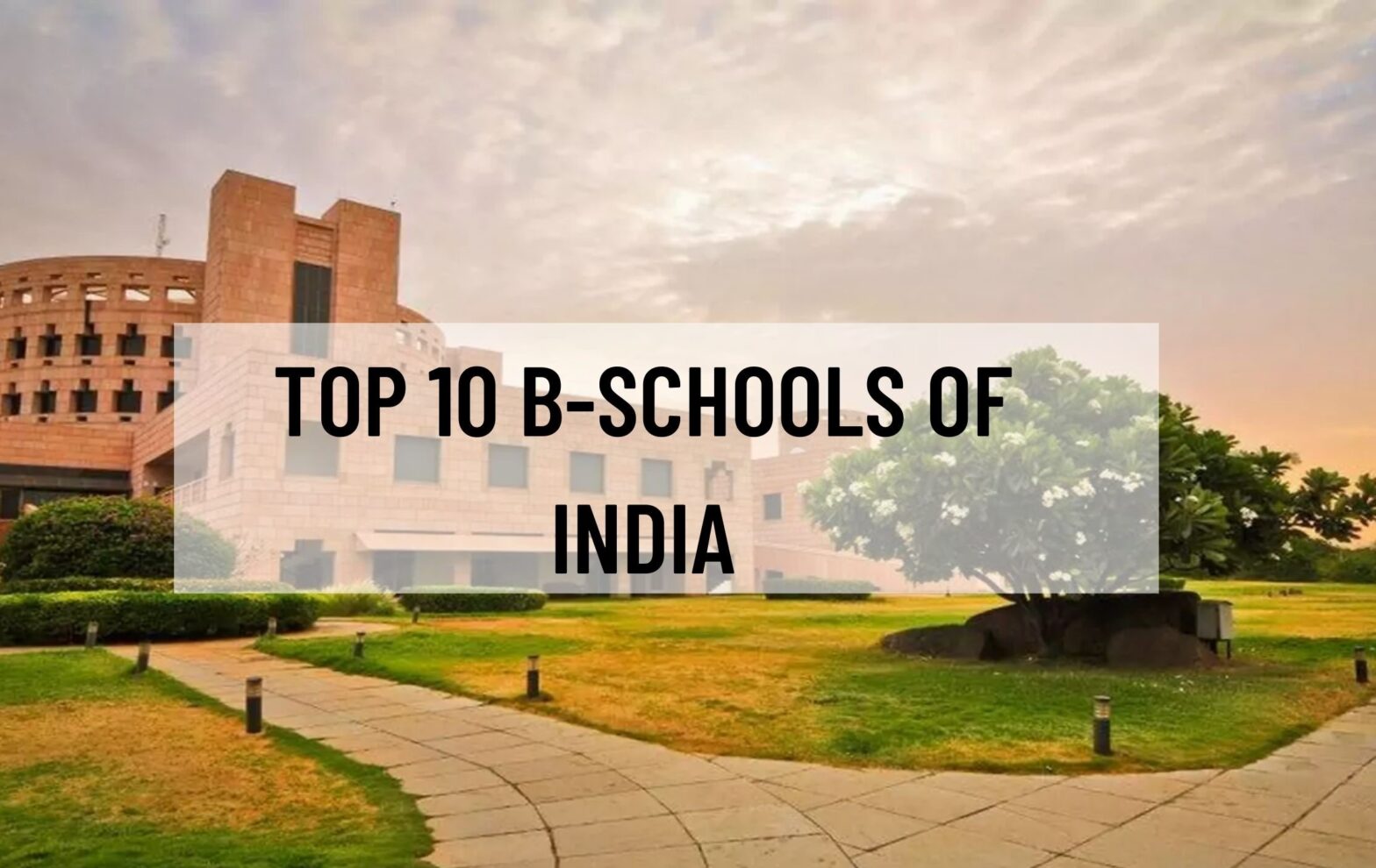 What should you look for in a B- school in India?