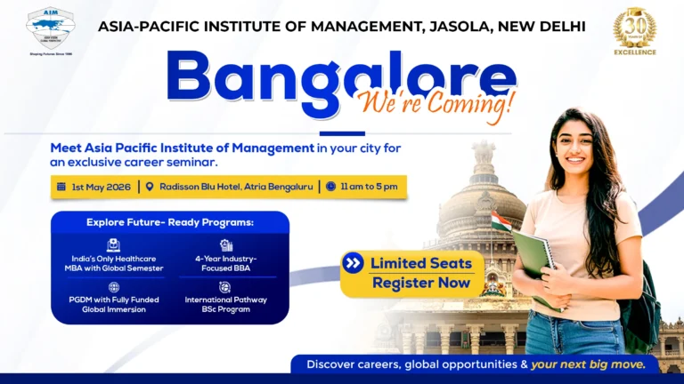 Free Career Seminar in Bangalore – AIM (1 May 2026)