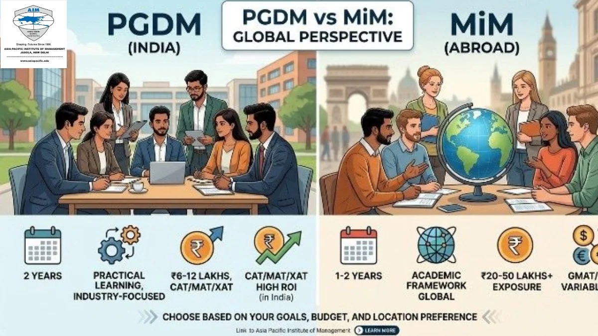 PGDM vs Masters in Management (MiM): Global Perspective