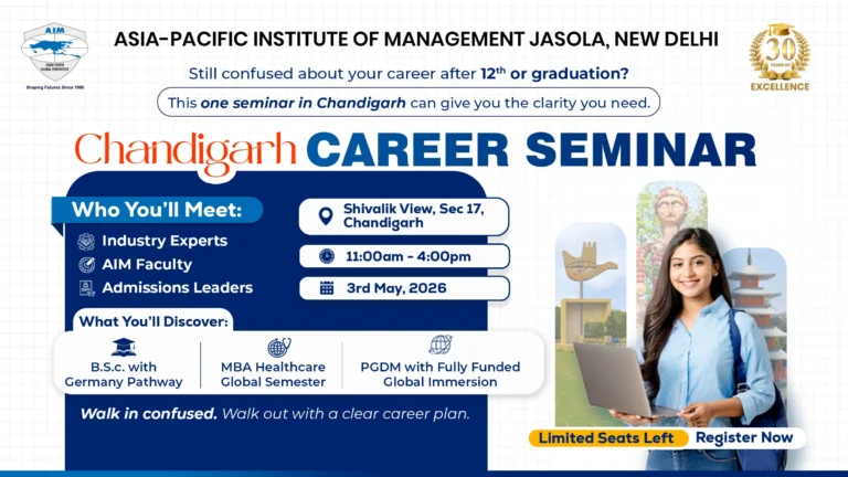 Free Career Seminar in Chandigarh – AIM (3 May 2026)