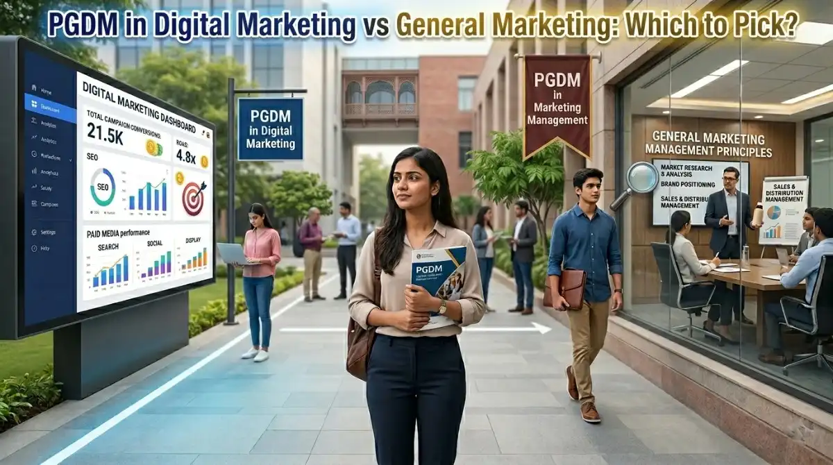 PGDM in Digital Marketing vs General Marketing: Which to Pick?