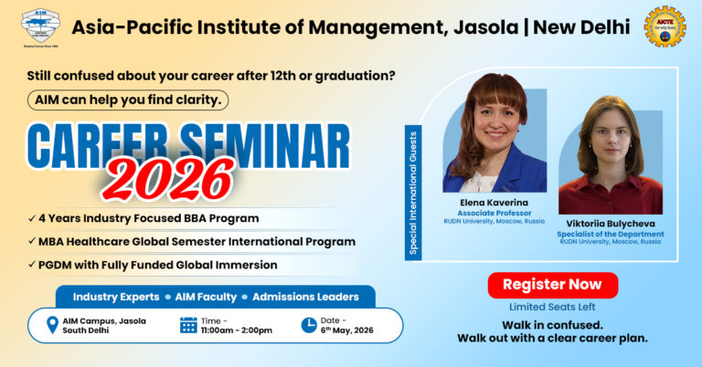 Career Seminar with International Experts – AIM Delhi (6 May 2026)