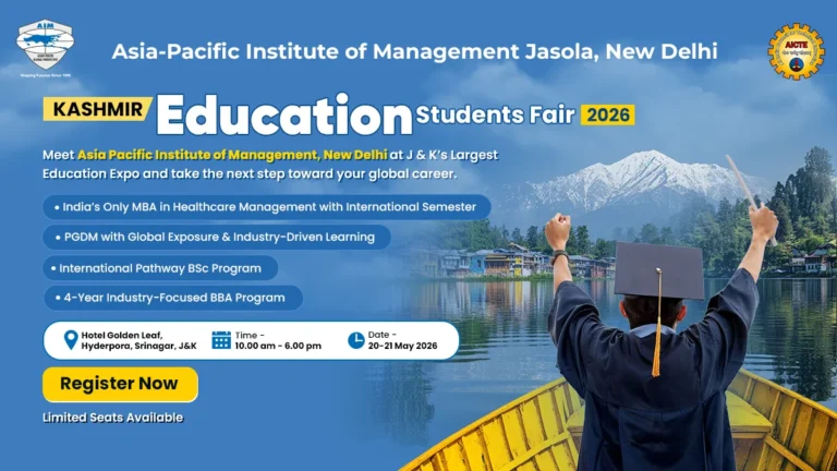 Kashmir Education Fair 2026 – Career Expo in Srinagar | AIM