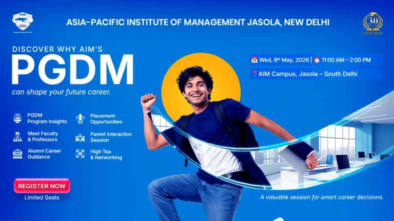 PGDM Career Guidance Session – AIM Delhi (6 May 2026)