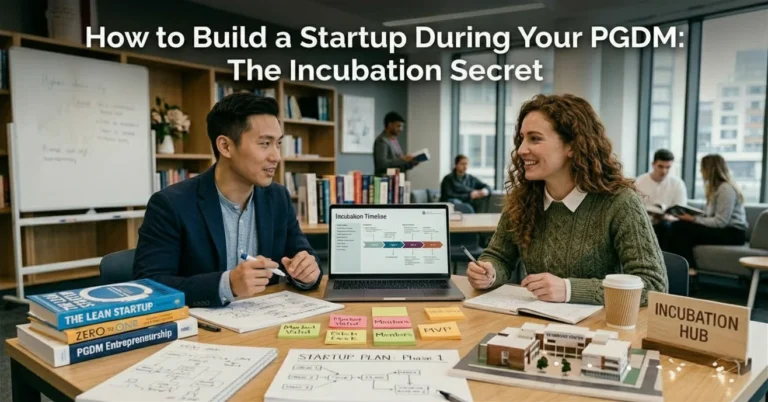 How to Build a Startup During Your PGDM: The Incubation Secret