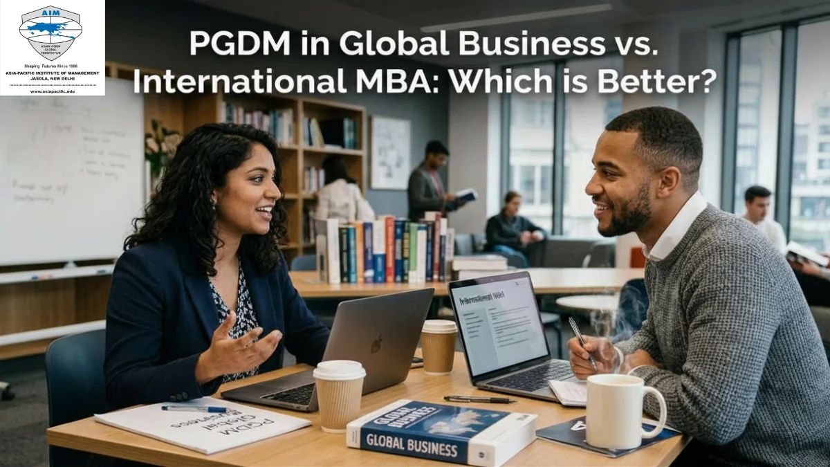 PGDM in Global Business vs. International MBA: Which is Better?