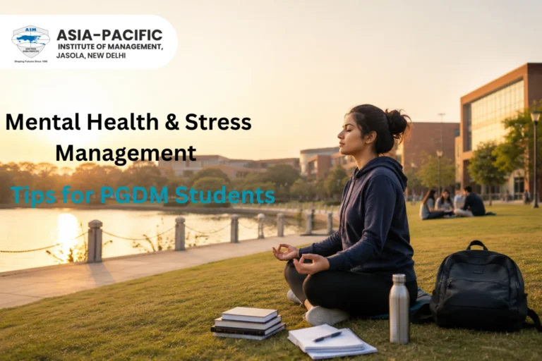 Life of a Management Student: Mental Health & Stress Management Tips for PGDM Students