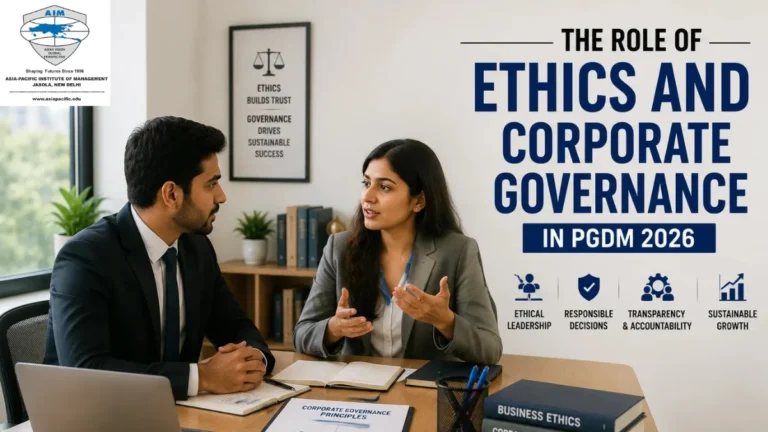 The Role of Ethics and Corporate Governance in PGDM 2026