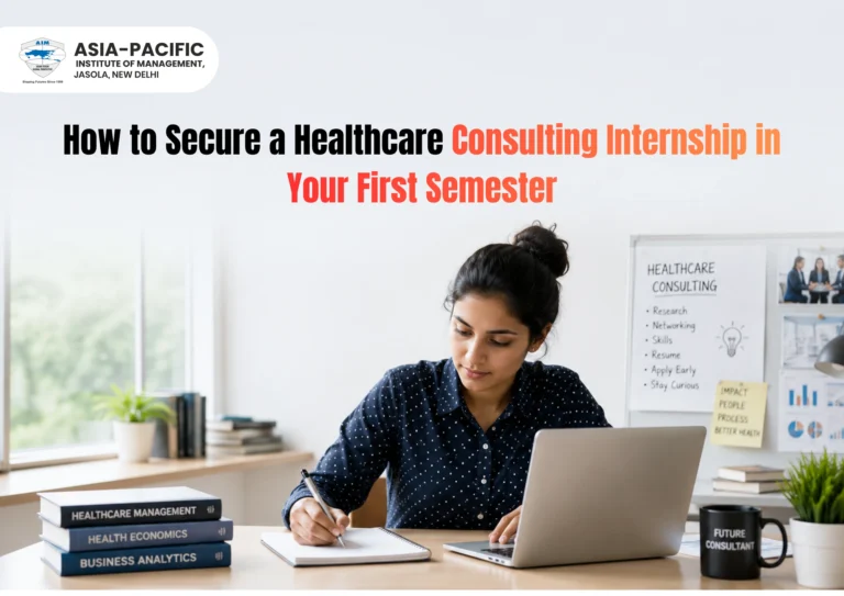 How to Secure a Healthcare Consulting Internship in Your First Semester