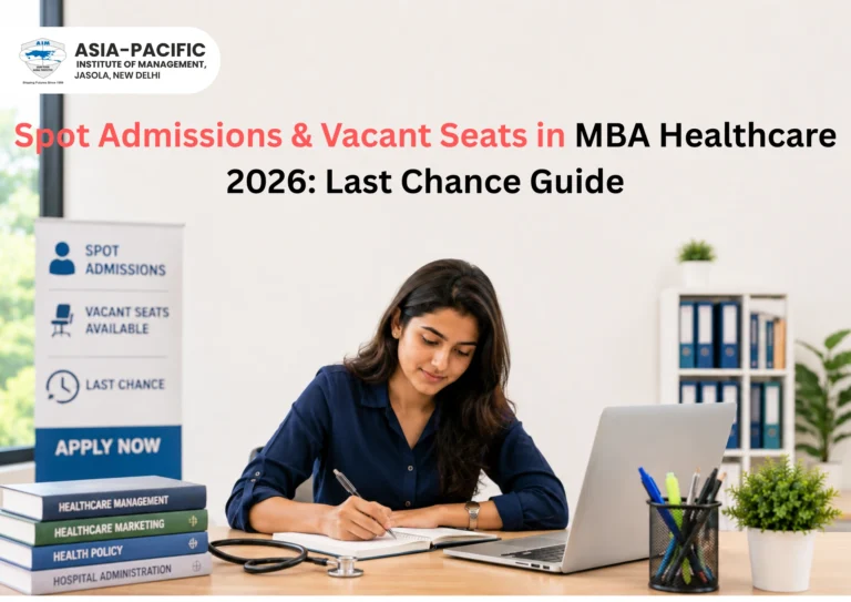 Spot Admissions & Vacant Seats in MBA Healthcare 2026: Last Chance Guide