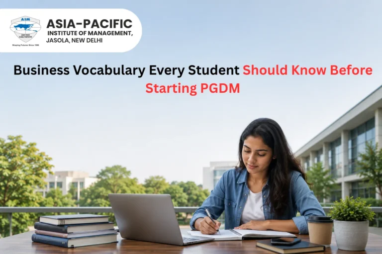 Business Vocabulary Every Student Should Know Before Starting PGDM