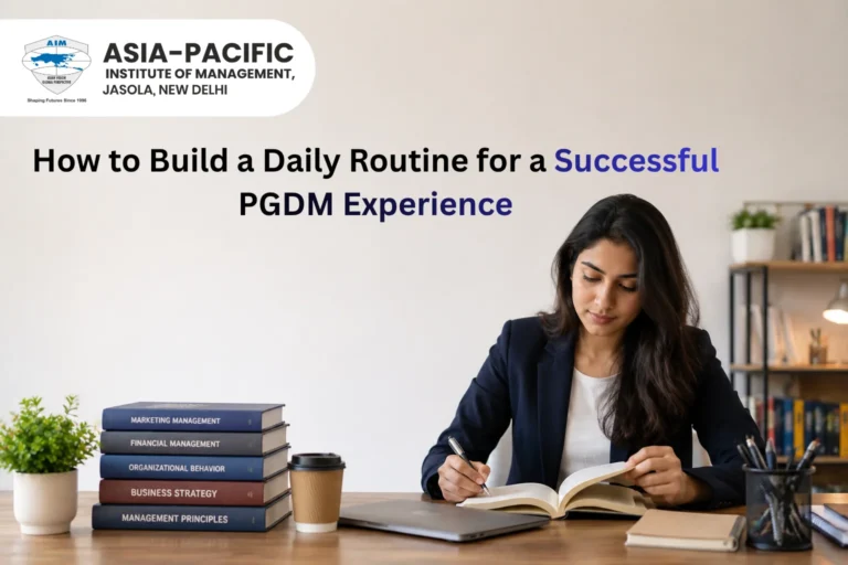 How to Build a Daily Routine for a Successful PGDM Experience