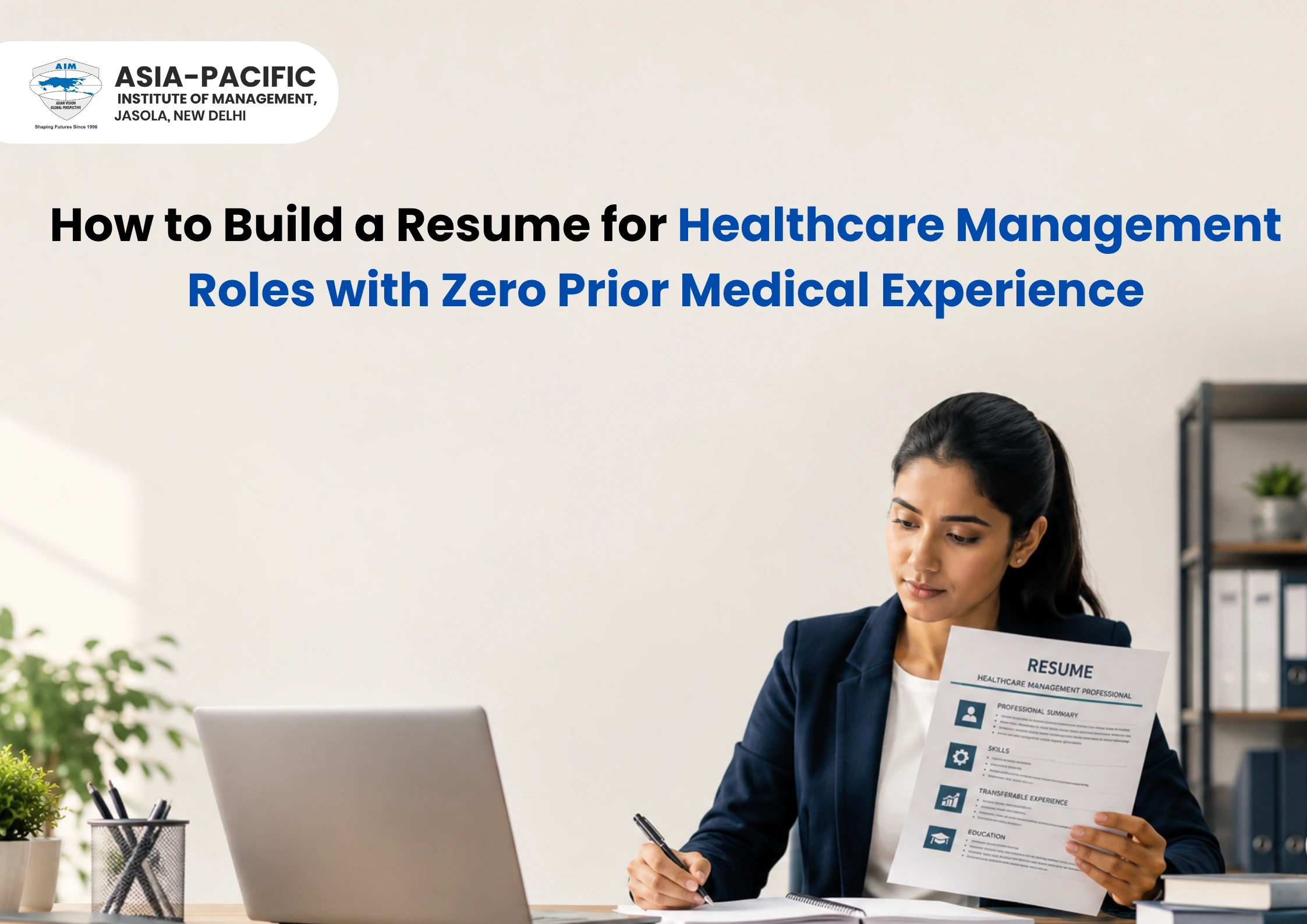 Healthcare Management Resume for Freshers