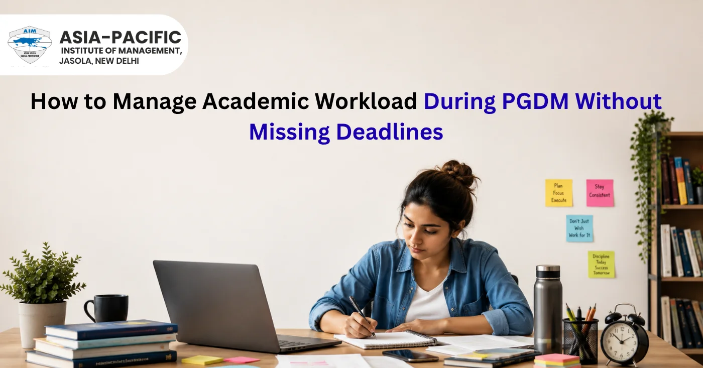 How to Manage Academic Workload During PGDM Without Missing Deadlines