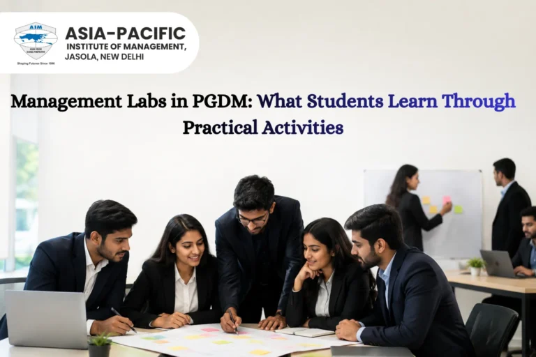 Management Labs in PGDM: What Students Learn Through Practical Activities