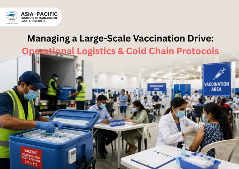 Managing a Large-Scale Vaccination Drive: Operational Logistics and Cold Chain Protocols