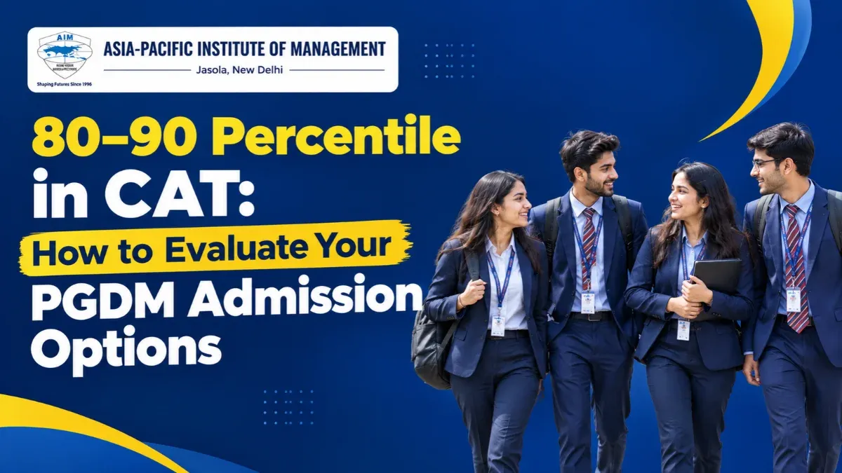 80–90 Percentile in CAT: How to Evaluate Your PGDM Admission Options