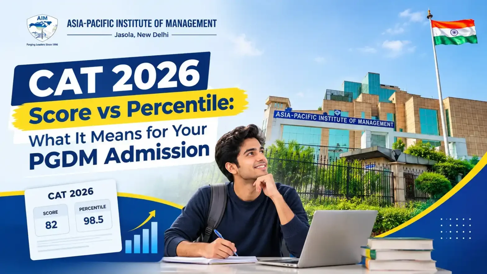 CAT 2026 Score vs Percentile: What It Means for Your PGDM Admission