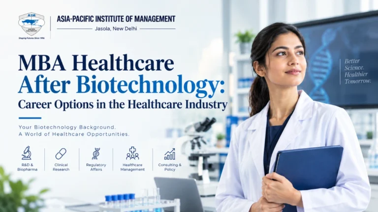 MBA Healthcare After Biotechnology: Career Options in the Healthcare Industry