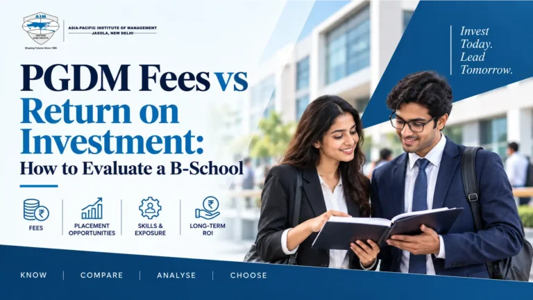 PGDM Fees vs Return on Investment: How to Evaluate a B-School 