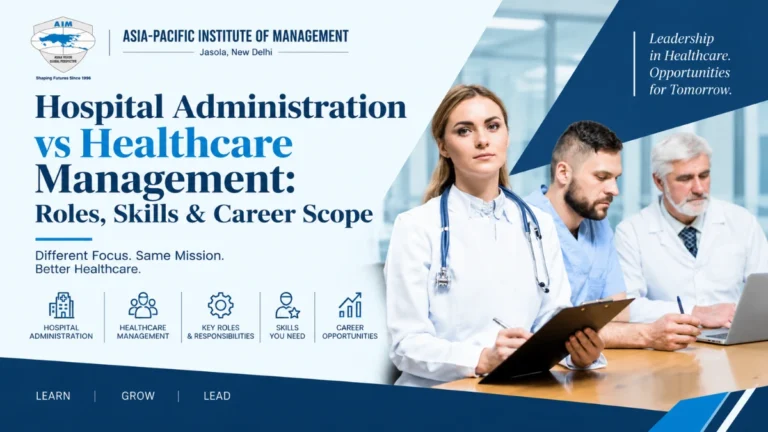 Hospital Administration vs Healthcare Management: Roles, Skills & Career Scope