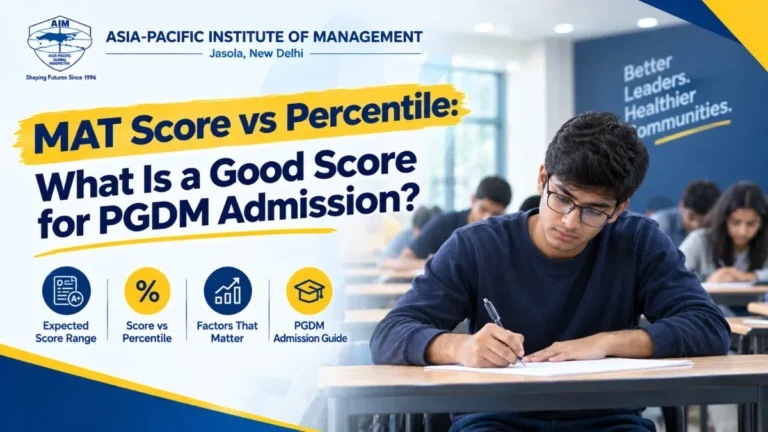 MAT Score vs Percentile: What Is a Good Score for PGDM Admission?