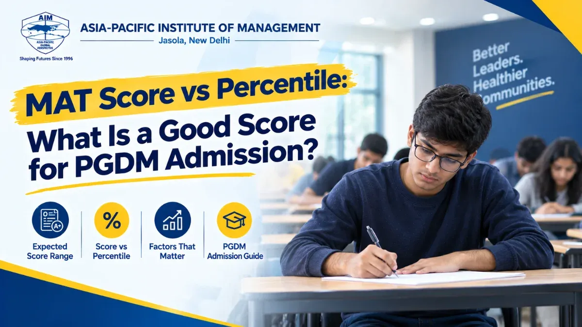 MAT Score vs Percentile: What Is a Good Score for PGDM Admission?