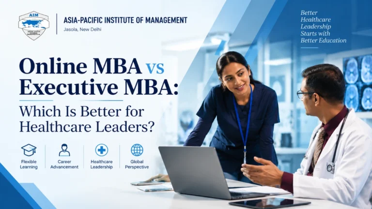 Online MBA vs Executive MBA: Which Is Better for Healthcare Leaders?