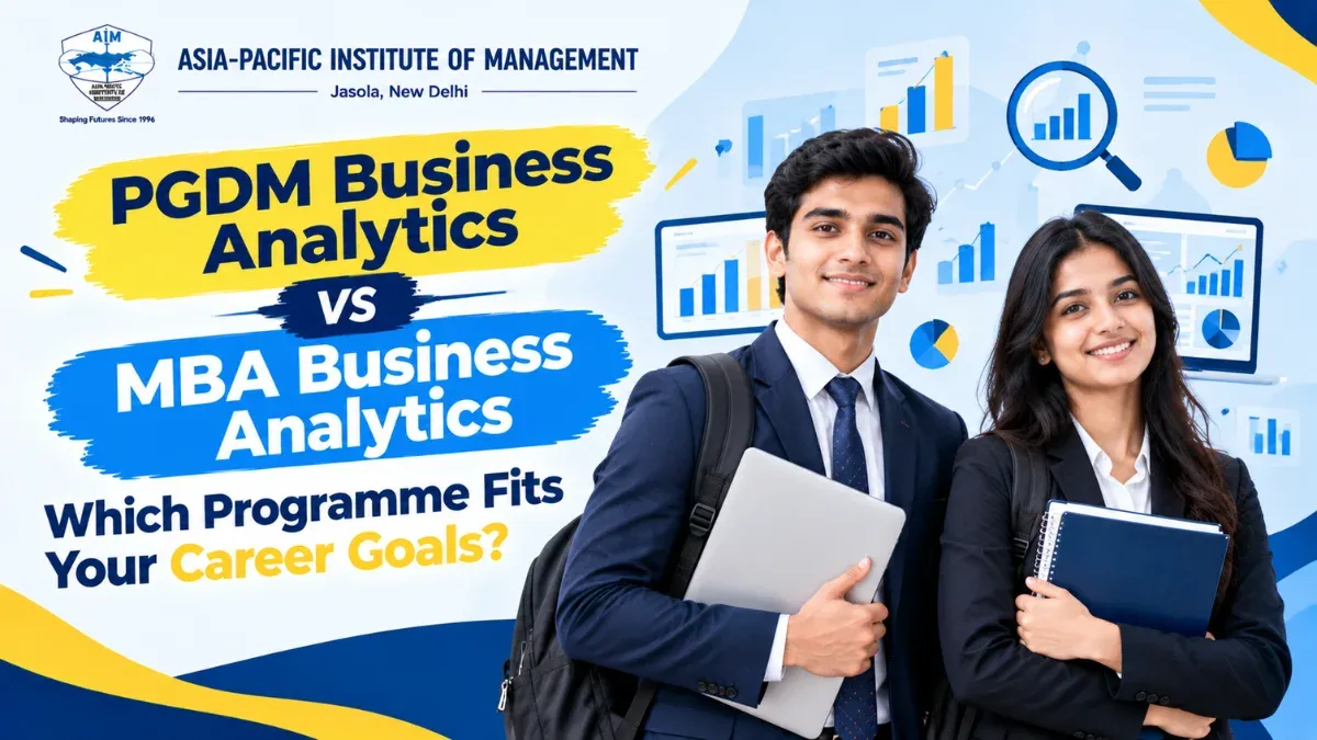 PGDM Business Analytics vs MBA Business Analytics: Which Programme Fits Your Career Goals?