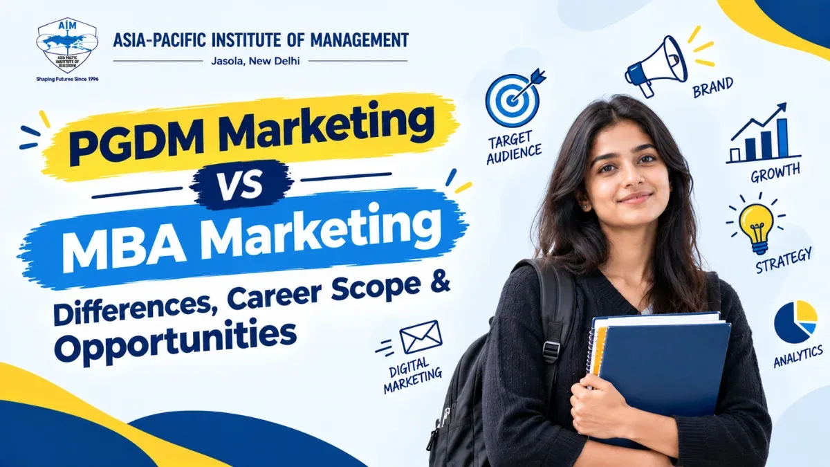 PGDM Marketing vs MBA Marketing: Differences, Career Scope & Opportunities