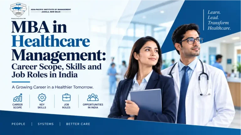 MBA in Healthcare Management: Career Scope, Skills and Job Roles in India 